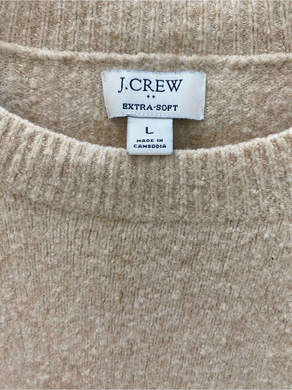 J. Crew Beige Crewneck Sweater